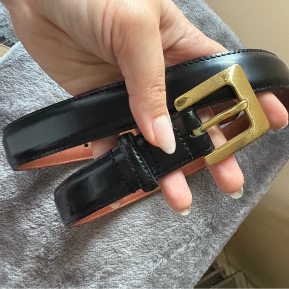 Coach Accessories - Vintage coach black leather belt with gold tone buckle